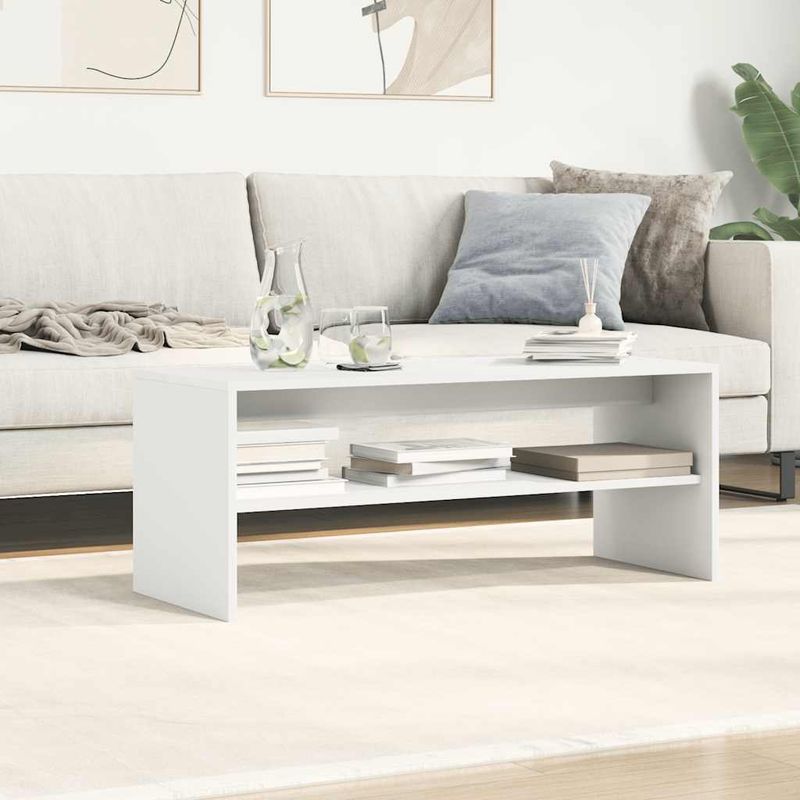 Casa si Gradina - Mobilier - Comode si corpuri - Comode - Comoda TV, alb, 100 x 40 x 40 cm, PAL - Infinity.ro