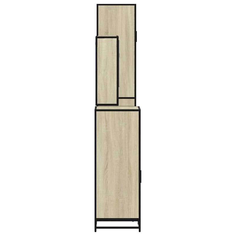 Casa si Gradina - Mobilier - Seturi de mobilier - Seturi baie - Set de mobilier de baie din 4 piese din lemn de stejar Sonoma - Infinity.ro