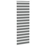 Casa si Gradina - Textile si covoare - Rulouri si jaluzele - Jaluzea tip zebra gri inchis latime tesatura 75,9 cm poliester, mărime 80x230 cm - Infinity.ro