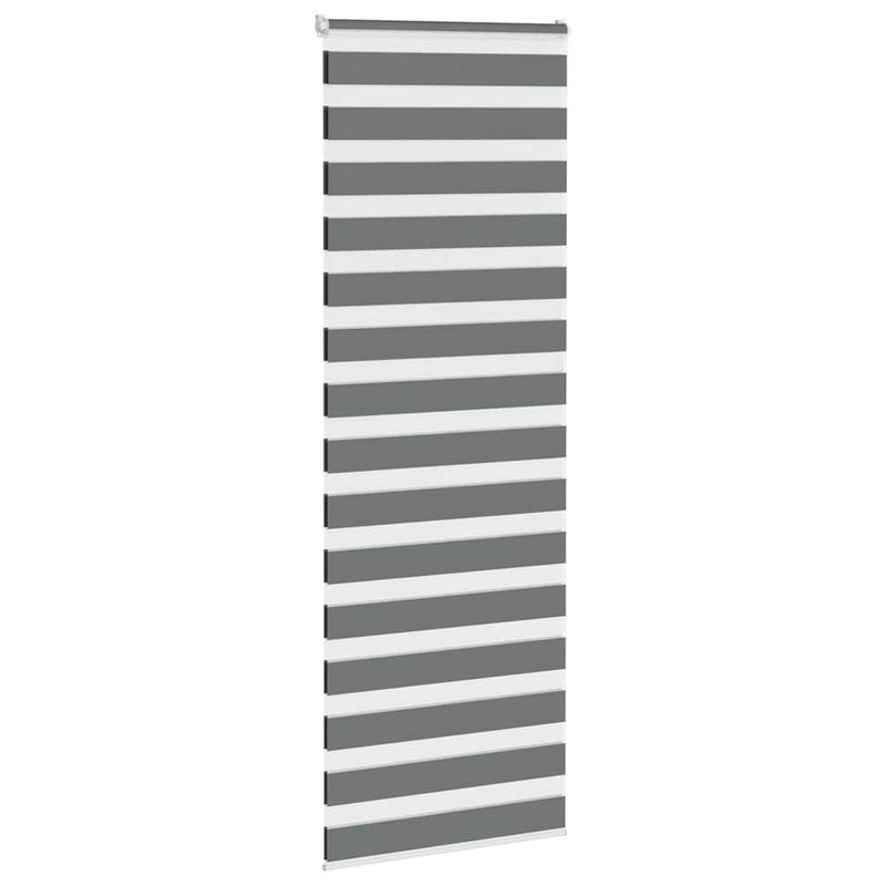 Casa si Gradina - Textile si covoare - Rulouri si jaluzele - Jaluzea tip zebra gri inchis latime tesatura 75,9 cm poliester, mărime 80x230 cm - Infinity.ro