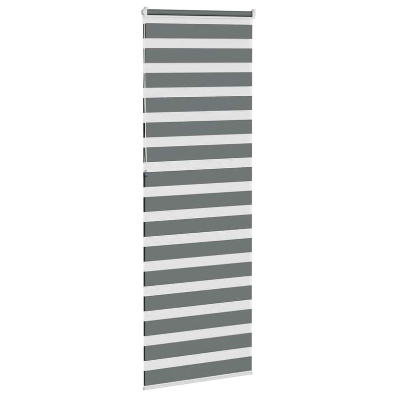 Casa si Gradina - Textile si covoare - Rulouri si jaluzele - Jaluzea tip zebra gri inchis latime tesatura 75,9 cm poliester, mărime 80x230 cm - Infinity.ro