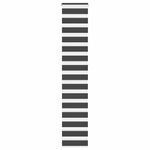 Casa si Gradina - Textile si covoare - Rulouri si jaluzele - Jaluzea tip zebra neagra latime tesatura 40,9 cm poliester, mărime 45x230 cm - Infinity.ro