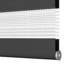 Casa si Gradina - Textile si covoare - Rulouri si jaluzele - Jaluzea tip zebra neagra latime tesatura 40,9 cm poliester, mărime 45x230 cm - Infinity.ro
