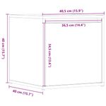 Casa si Gradina - Mobilier - Comode si corpuri - Comode - Cutie Sertar Lemn Vechi 40,5x40x40 cm Lemn prelucrat - Infinity.ro
