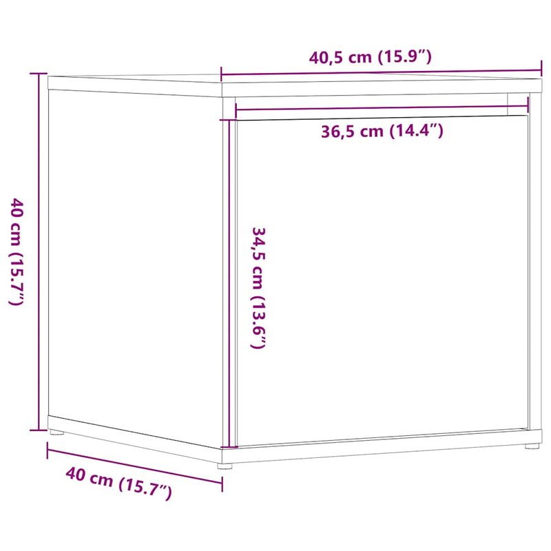 Casa si Gradina - Mobilier - Comode si corpuri - Comode - Cutie Sertar Lemn Vechi 40,5x40x40 cm Lemn prelucrat - Infinity.ro