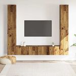 Casa si Gradina - Mobilier - Comode si corpuri - Comode - Dulapuri TV montate pe perete 6 buc Lemn vechi lemn prelucrat - Infinity.ro