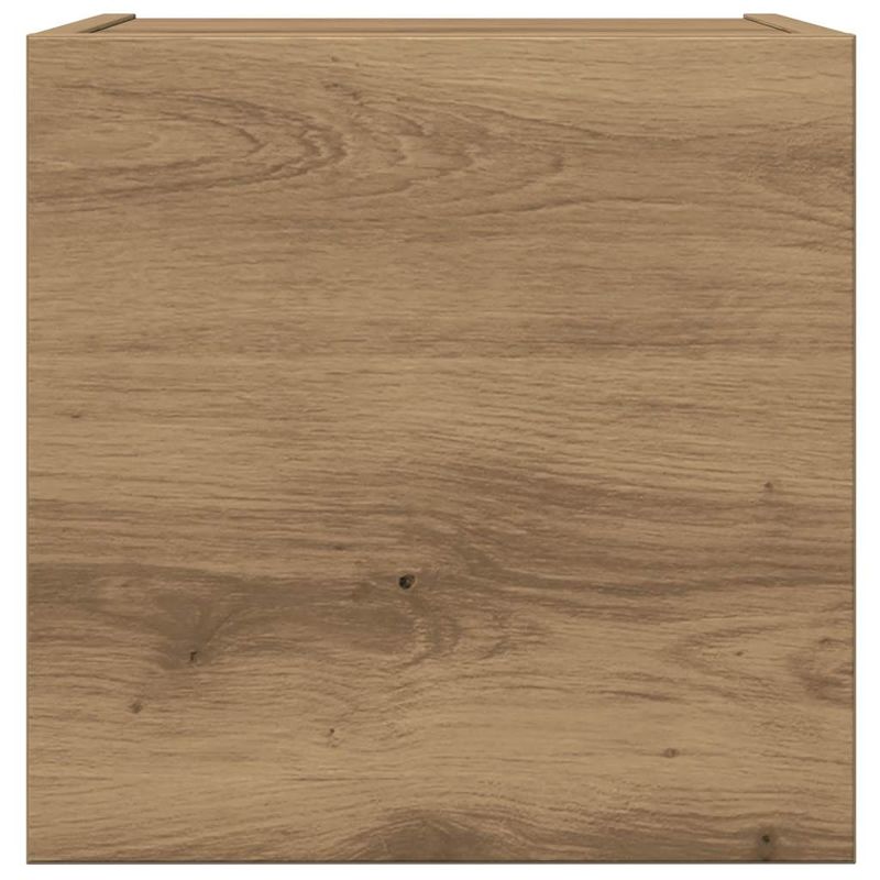 Casa si Gradina - Mobilier - Seturi de mobilier - Seturi living - Set dulap TV 8 piese montat pe perete Stejar artizanal - Infinity.ro