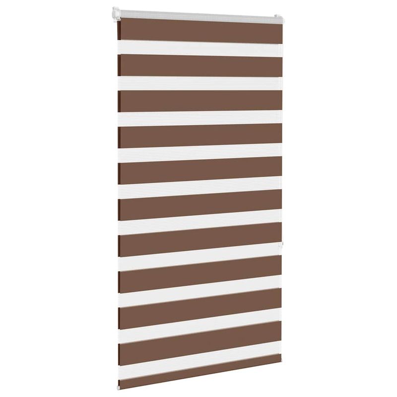 Casa si Gradina - Textile si covoare - Rulouri si jaluzele - Jaluzea tip zebra maro latime tesatura 65,9 cm poliester, mărime 70x150 cm - Infinity.ro