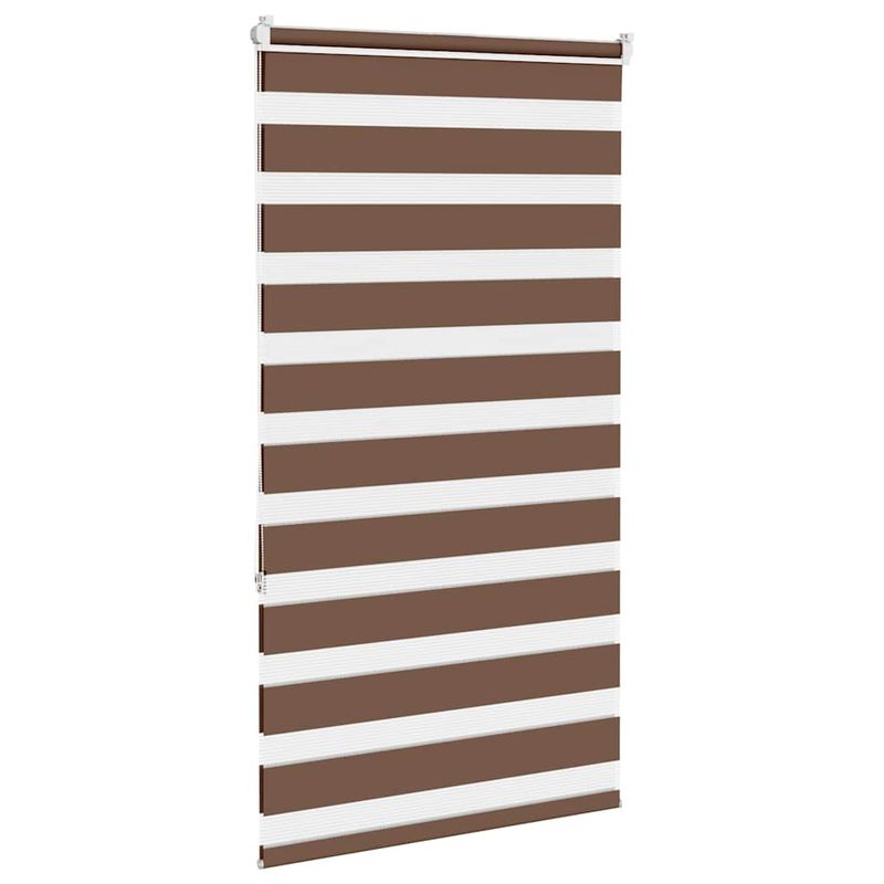 Casa si Gradina - Textile si covoare - Rulouri si jaluzele - Jaluzea tip zebra maro latime tesatura 65,9 cm poliester, mărime 70x150 cm - Infinity.ro