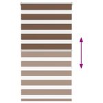 Casa si Gradina - Textile si covoare - Rulouri si jaluzele - Jaluzea tip zebra maro latime tesatura 65,9 cm poliester, mărime 70x150 cm - Infinity.ro