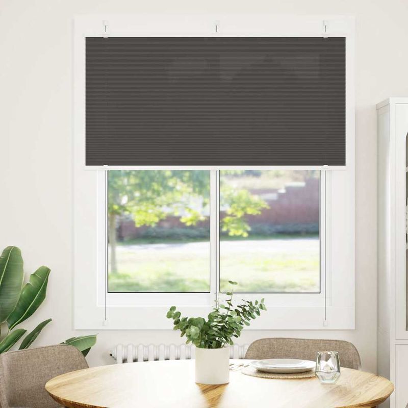 Casa si Gradina - Textile si covoare - Rulouri si jaluzele - Jaluza plisata negru 115x100 cm Latime tesatura 114,4 cm - Infinity.ro