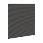 Casa si Gradina - Textile si covoare - Rulouri si jaluzele - Jaluza plisata negru 115x100 cm Latime tesatura 114,4 cm - Infinity.ro