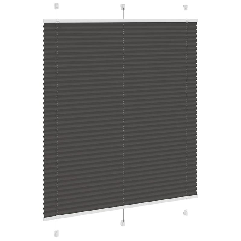 Casa si Gradina - Textile si covoare - Rulouri si jaluzele - Jaluza plisata negru 115x100 cm Latime tesatura 114,4 cm - Infinity.ro
