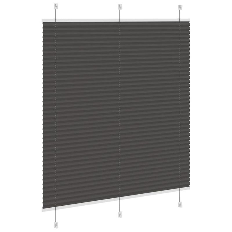 Casa si Gradina - Textile si covoare - Rulouri si jaluzele - Jaluza plisata negru 115x100 cm Latime tesatura 114,4 cm - Infinity.ro