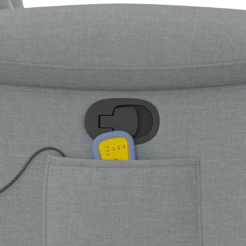 Ingrijire personala si Cosmetice - Sanatate si wellness - Articole wellness - Fotolii de masaj - Fotoliu de masaj rabatabil, gri deschis, textil - Infinity.ro