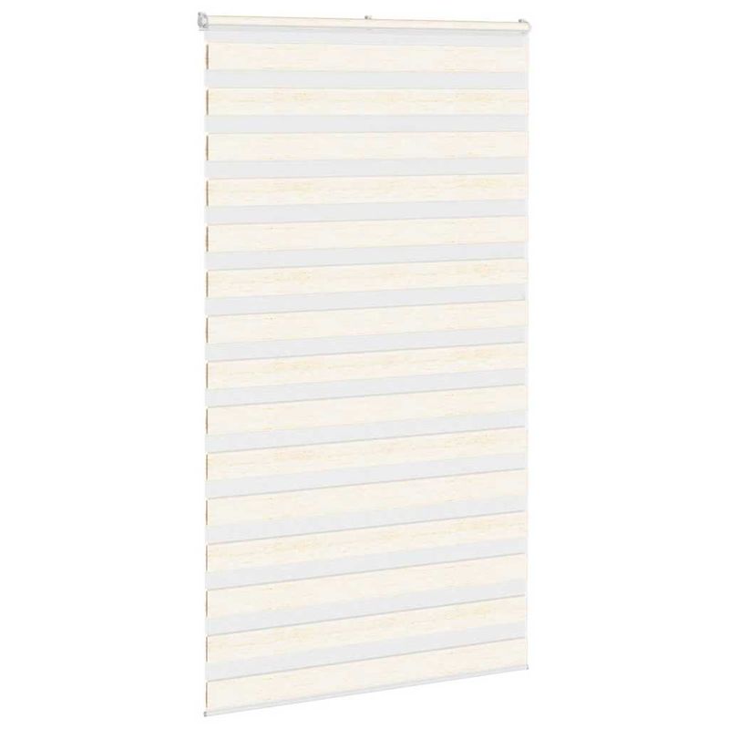 Casa si Gradina - Textile si covoare - Rulouri si jaluzele - Jaluzea tip zebra 130x200 cm latime tesatura 125,9 cm poliester, bej marmorat - Infinity.ro