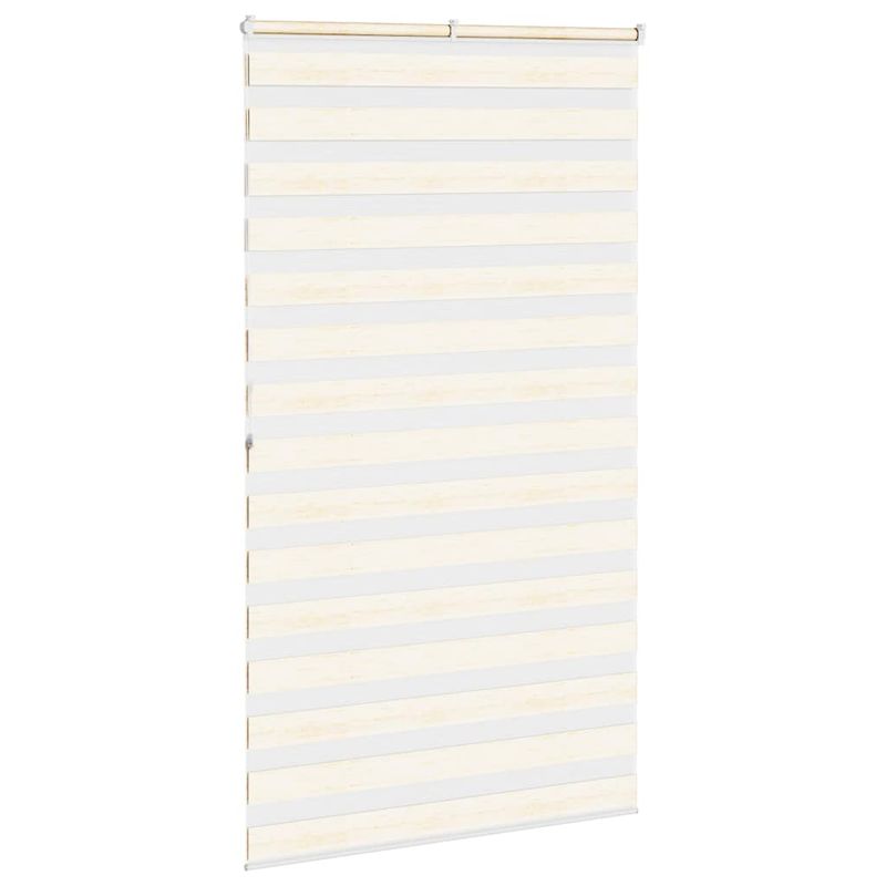 Casa si Gradina - Textile si covoare - Rulouri si jaluzele - Jaluzea tip zebra 130x200 cm latime tesatura 125,9 cm poliester, bej marmorat - Infinity.ro