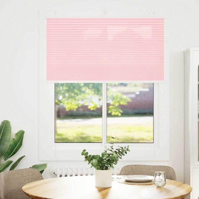 Casa si Gradina - Textile si covoare - Rulouri si jaluzele - Jaluza plisata roz 105x100 cm Latime tesatura 104,4 cm - Infinity.ro