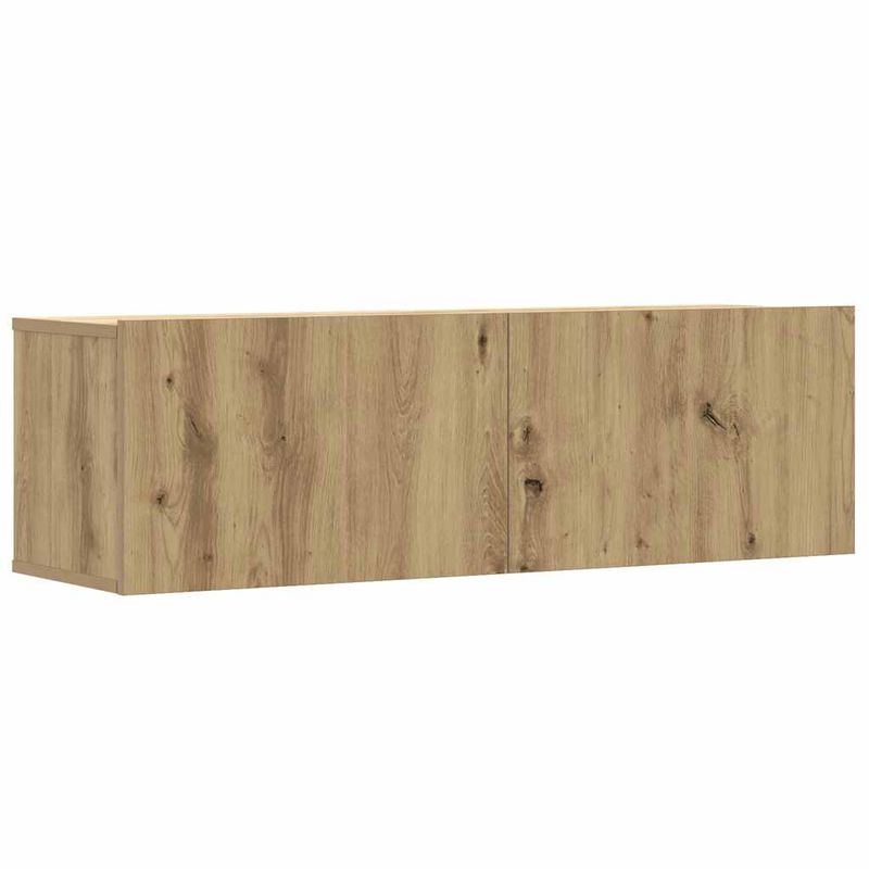 Casa si Gradina - Mobilier - Seturi de mobilier - Seturi living - Set dulap TV 2 piese montat pe perete Stejar artizanal - Infinity.ro