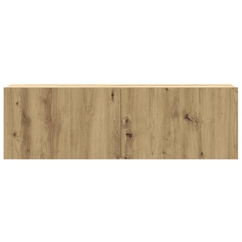 Casa si Gradina - Mobilier - Seturi de mobilier - Seturi living - Set dulap TV 2 piese montat pe perete Stejar artizanal - Infinity.ro