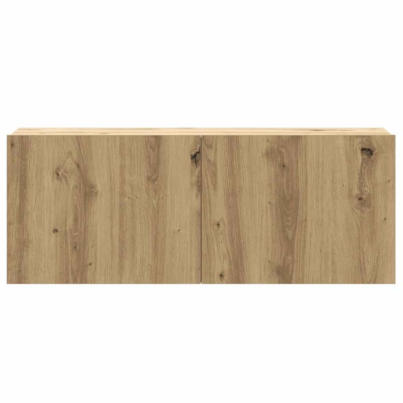 Casa si Gradina - Mobilier - Seturi de mobilier - Seturi living - Set dulap TV 2 piese montat pe perete Stejar artizanal - Infinity.ro