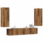 Casa si Gradina - Mobilier - Comode si corpuri - Comode - Dulapuri TV montate pe perete 4 buc Lemn vechi lemn prelucrat - Infinity.ro