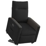 Casa si Gradina - Mobilier - Scaune si fotolii - Fotolii - Fotoliu electric rabatabil cu ridicare, negru, textil - Infinity.ro