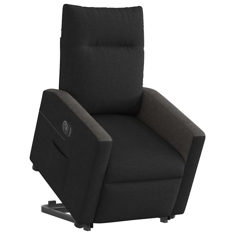 Casa si Gradina - Mobilier - Scaune si fotolii - Fotolii - Fotoliu electric rabatabil cu ridicare, negru, textil - Infinity.ro