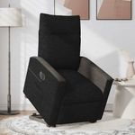 Casa si Gradina - Mobilier - Scaune si fotolii - Fotolii - Fotoliu electric rabatabil cu ridicare, negru, textil - Infinity.ro