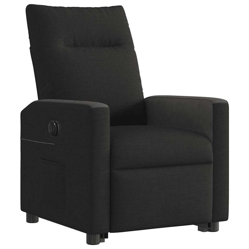 Casa si Gradina - Mobilier - Scaune si fotolii - Fotolii - Fotoliu electric rabatabil cu ridicare, negru, textil - Infinity.ro