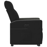 Casa si Gradina - Mobilier - Scaune si fotolii - Fotolii - Fotoliu electric rabatabil cu ridicare, negru, textil - Infinity.ro