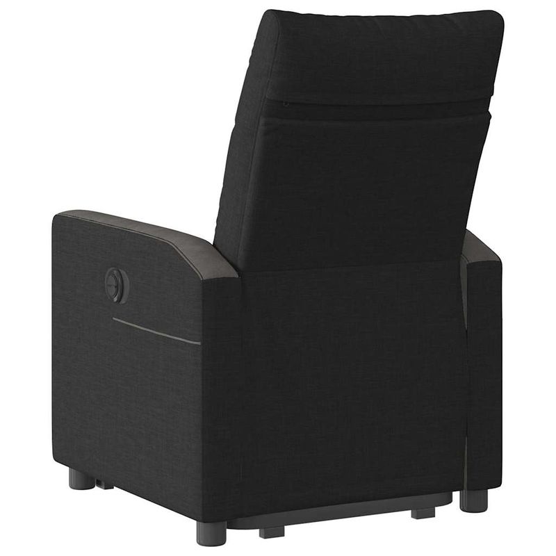 Casa si Gradina - Mobilier - Scaune si fotolii - Fotolii - Fotoliu electric rabatabil cu ridicare, negru, textil - Infinity.ro