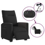 Casa si Gradina - Mobilier - Scaune si fotolii - Fotolii - Fotoliu electric rabatabil cu ridicare, negru, textil - Infinity.ro