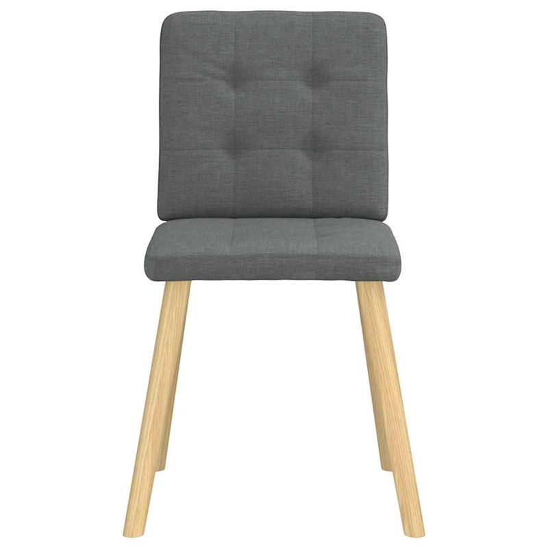 Casa si Gradina - Mobilier - Scaune si fotolii - Scaune - Scaune de bucatarie pivotante, 4 buc., gri inchis, textil - Infinity.ro