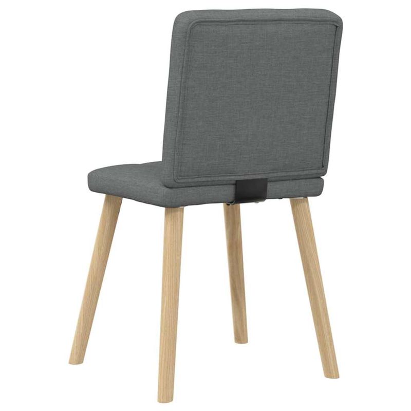 Casa si Gradina - Mobilier - Scaune si fotolii - Scaune - Scaune de bucatarie pivotante, 4 buc., gri inchis, textil - Infinity.ro