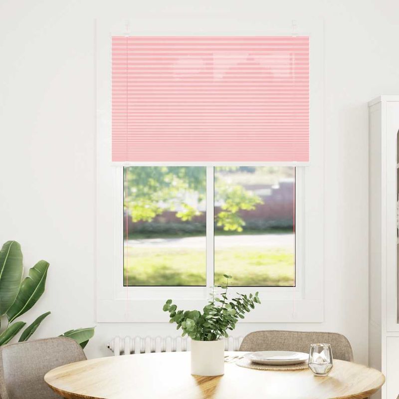 Casa si Gradina - Textile si covoare - Rulouri si jaluzele - Jaluza plisata roz 85x150 cm Latime tesatura 84,4cm poliester - Infinity.ro