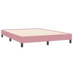 Casa si Gradina - Mobilier - Paturi si accesorii - Paturi - Cadru de pat fara saltea roz 140x210 cm catifea - Infinity.ro