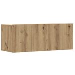 Casa si Gradina - Mobilier - Seturi de mobilier - Seturi living - Set dulap TV 8 piese montat pe perete Stejar artizanal - Infinity.ro