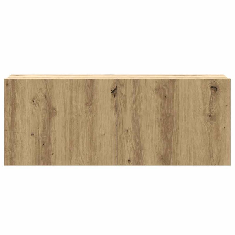 Casa si Gradina - Mobilier - Seturi de mobilier - Seturi living - Set dulap TV 8 piese montat pe perete Stejar artizanal - Infinity.ro