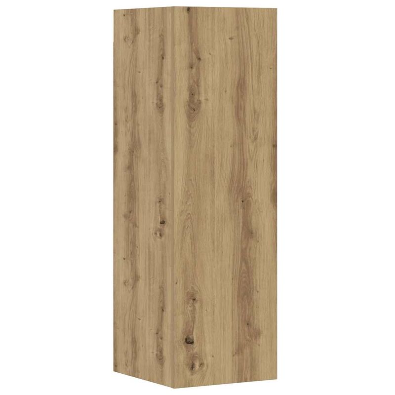 Casa si Gradina - Mobilier - Seturi de mobilier - Seturi living - Set dulap TV 8 piese montat pe perete Stejar artizanal - Infinity.ro