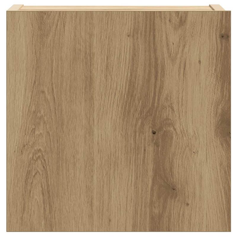 Casa si Gradina - Mobilier - Seturi de mobilier - Seturi living - Set dulap TV 8 piese montat pe perete Stejar artizanal - Infinity.ro