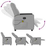 Ingrijire personala si Cosmetice - Sanatate si wellness - Articole wellness - Fotolii de masaj - Scaun de masaj cu tesatura gri nor - Infinity.ro