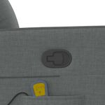 Ingrijire personala si Cosmetice - Sanatate si wellness - Articole wellness - Fotolii de masaj - Fotoliu de masaj rabatabil, gri inchis, material textil - Infinity.ro