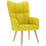 Casa si Gradina - Mobilier - Scaune si fotolii - Scaune - Scaun de relaxare Tesatura galben deschis, model without stool - Infinity.ro