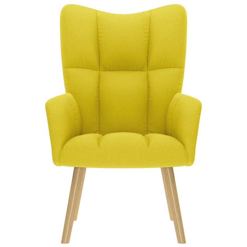 Casa si Gradina - Mobilier - Scaune si fotolii - Scaune - Scaun de relaxare Tesatura galben deschis, model without stool - Infinity.ro
