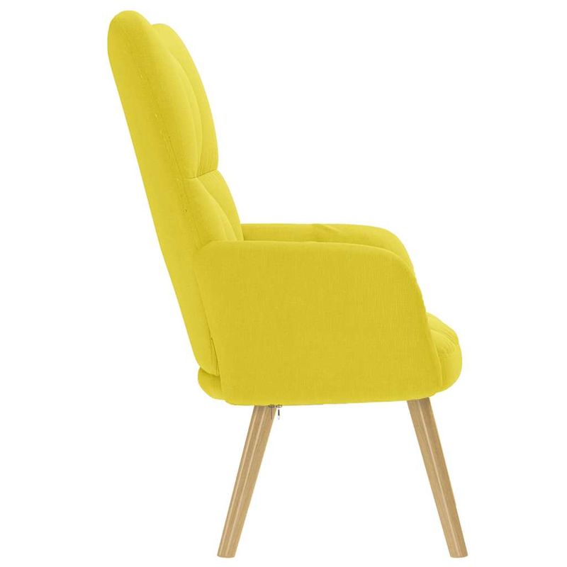 Casa si Gradina - Mobilier - Scaune si fotolii - Scaune - Scaun de relaxare Tesatura galben deschis, model without stool - Infinity.ro