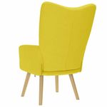 Casa si Gradina - Mobilier - Scaune si fotolii - Scaune - Scaun de relaxare Tesatura galben deschis, model without stool - Infinity.ro