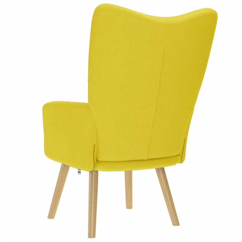 Casa si Gradina - Mobilier - Scaune si fotolii - Scaune - Scaun de relaxare Tesatura galben deschis, model without stool - Infinity.ro