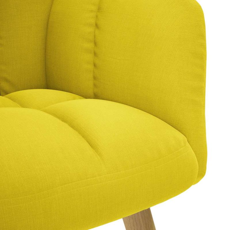 Casa si Gradina - Mobilier - Scaune si fotolii - Scaune - Scaun de relaxare Tesatura galben deschis, model without stool - Infinity.ro