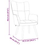 Casa si Gradina - Mobilier - Scaune si fotolii - Scaune - Scaun de relaxare Tesatura galben deschis, model without stool - Infinity.ro